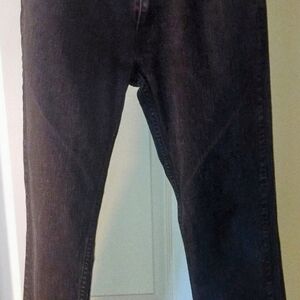 Levis 514 Jeans Mens Side (33X30) Straight Fit Black Denim Stretch Pristine Cond